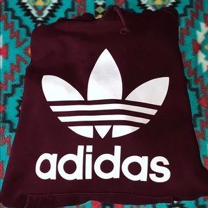 Maroon Adidas men’s hoodie XXL